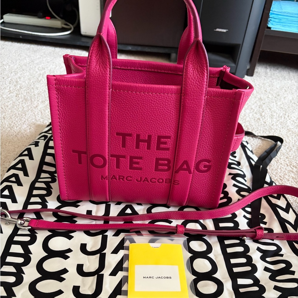 Marc Jacobs Raspberry pink  small Tote Bag